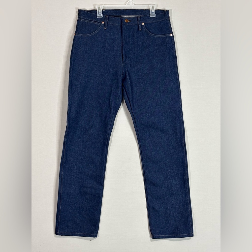 Wrangler Dark Wash Straight Leg Jeans 34x32 New Without Tags